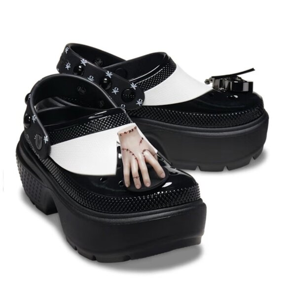 Crocs Wednesday Stomp Clog X Platform Addams Family Movie New Multiple Sizes - Picture 8 of 16